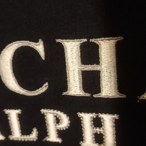 Vintage RL CHAPS Sz L Navy sweat shirt - Picture 6 of 10